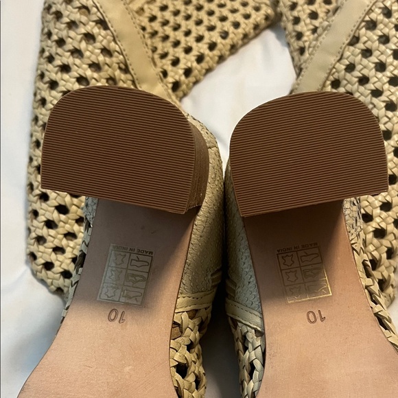 FP Movement by Free People Tan Woodstock Woven Heeled Boots NWOT - Picture 5 of 7